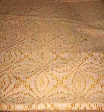 Fata de masa tesuta manual din bumbac si matase naturala , model foarte frumos, foarte frumos lucrata