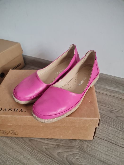 Balerini roz/fucsia Dasha piele naturala