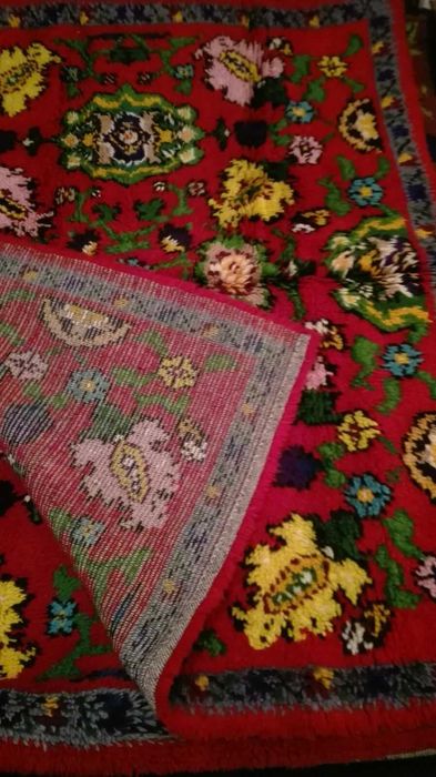 Ръчно тъкан вълнен губер 200х170 см