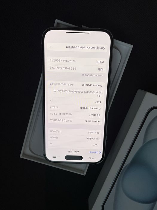 iPhone 15 Blue 128GB Neverlocked