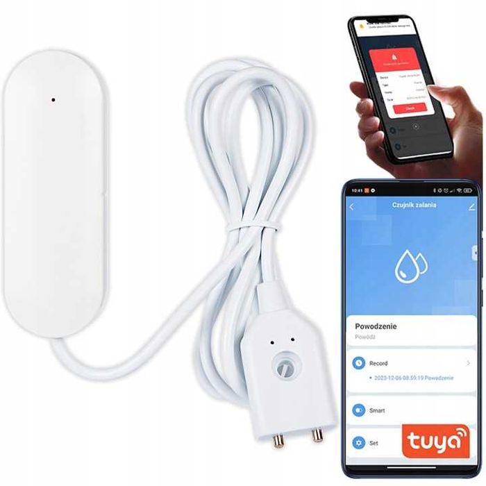 Смарт WiFi Сензор за Течове и Наводнение Tuya / Smart Life