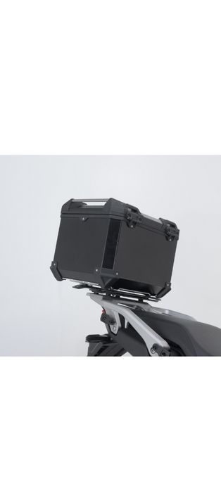 Cutie moto + suport  topcase  moto  sw motech Trax Honda Transalp  750