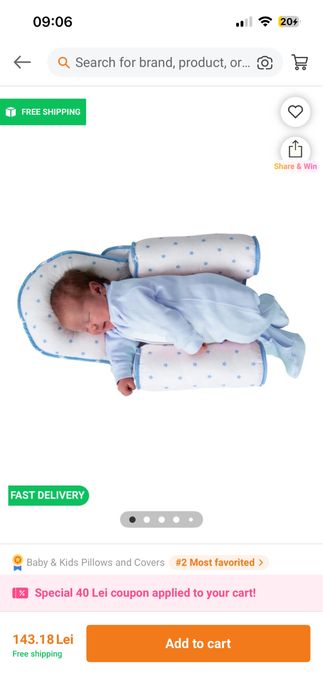 Perna ergonomica bebelusi
