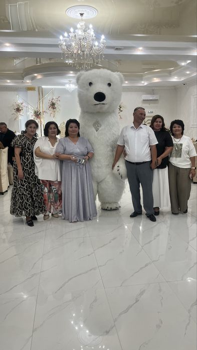 Ростовые кукла Белый Мишка надувной