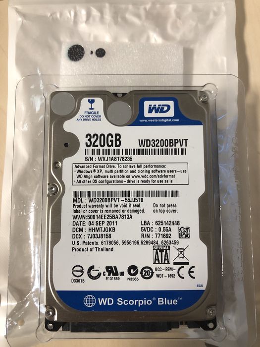 Hard Disk Laptop 160GB