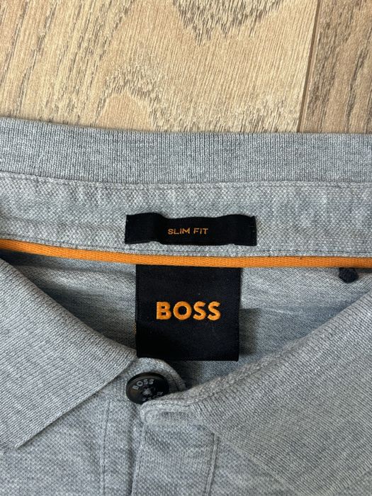 Boss блуза с яка /Slim fit /XL отговаря на М