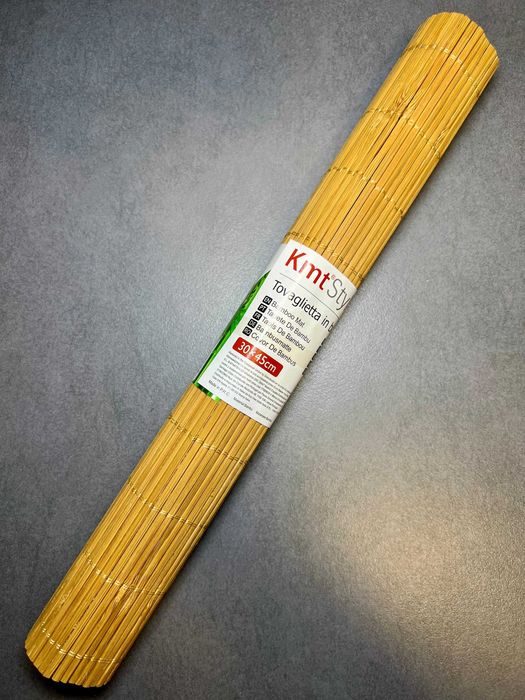 Set 8 covorașe de Bambus Kmt®Style - 45x30 cm - Natural