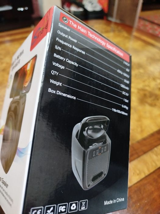 Портативная Bluetooth колонка Sing-e ZQS1360W