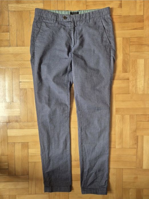 Pantaloni Premium Ted Baker Slim Fit, Din Bumbac Pur, Bărbați - 32L