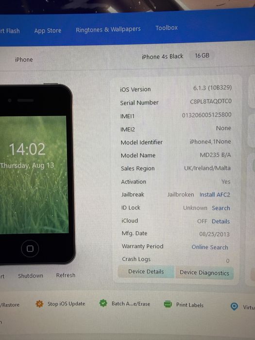 iPhone 4S 16 GB stocare stare perfecta
