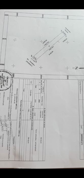 Teren de vânzare branesti variante +si- dif