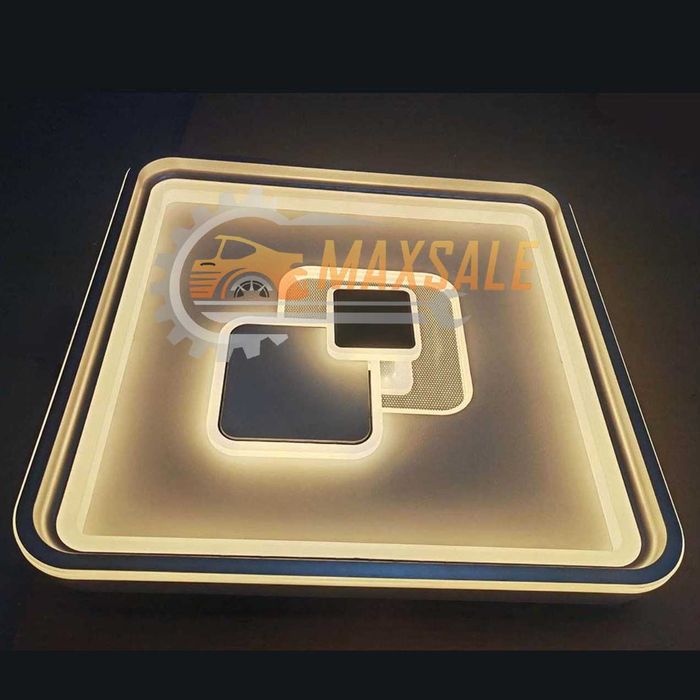 Абажур LED лампа квадрат 100W стилен дизайн за осветление мощен плафон