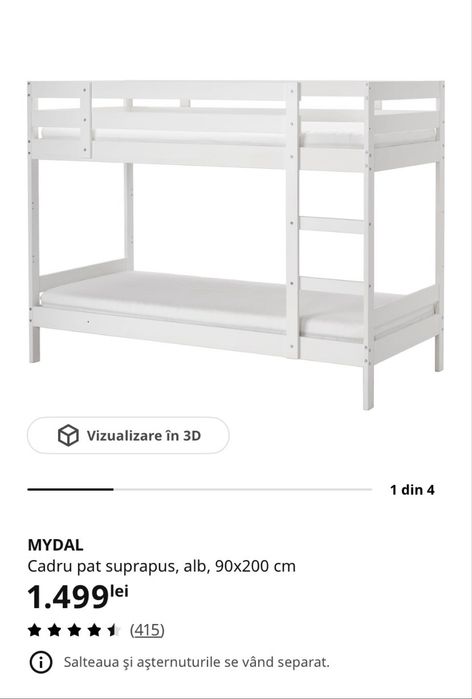 Pat suprapus IKEA copii