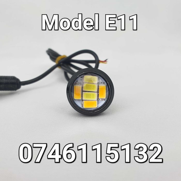 Mini Proiector LED-5W-Motocicleta-Moto-Atv-Pozitie-Semnalizare-Nou-E11