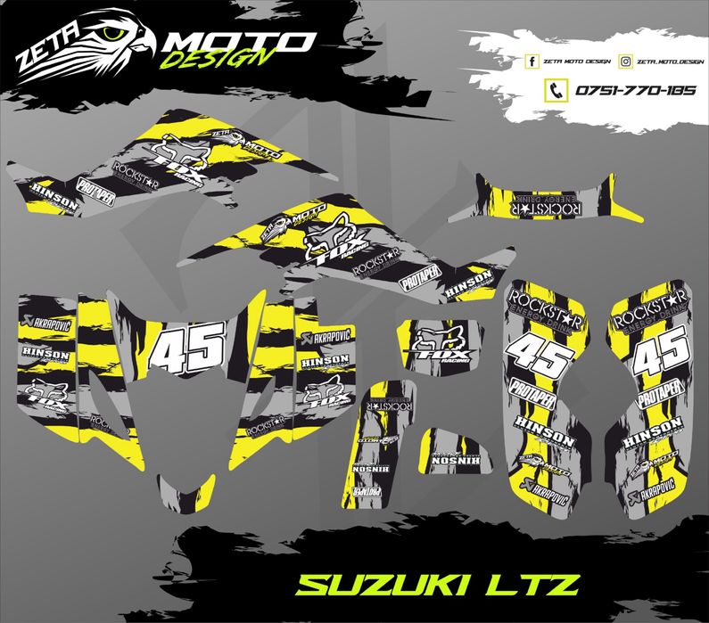 Stickere Atv - Quad Suzuki LTZ 400 400cc si alte modele