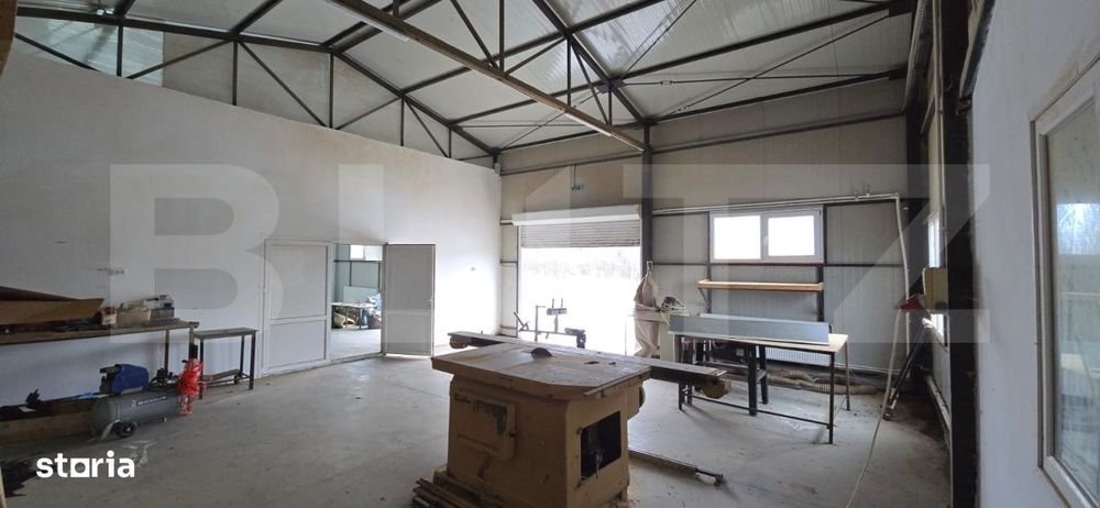 Hala industriala/comerciala, 190 mp, teren 2460 mp, Vulpeni