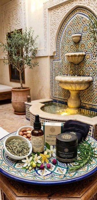 Pachet Hammam Marocan Ulei de  argan săpun Beldi kissa