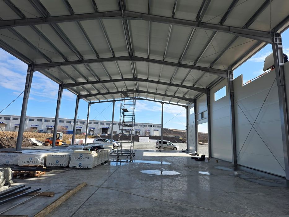 Vand hale metalice structuri metalice avem pe stoc asiguram transport