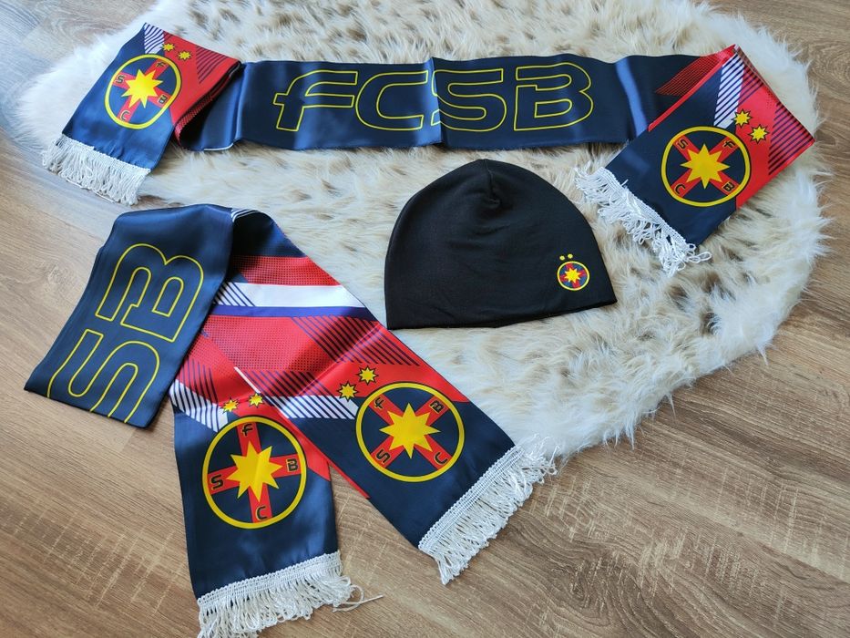 Fes FCSB Caciula+ Esarfa FCSB Set Steaua Bucuresti