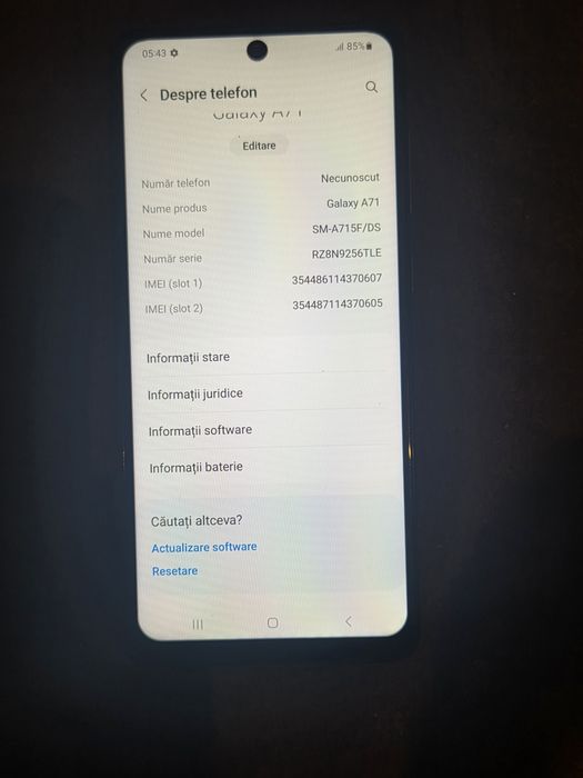 Samsung A71, 128gb