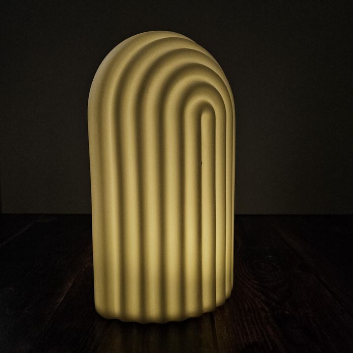 Лампа във формата на дъга, скандинавски стил, с батерия, бяла, jysk