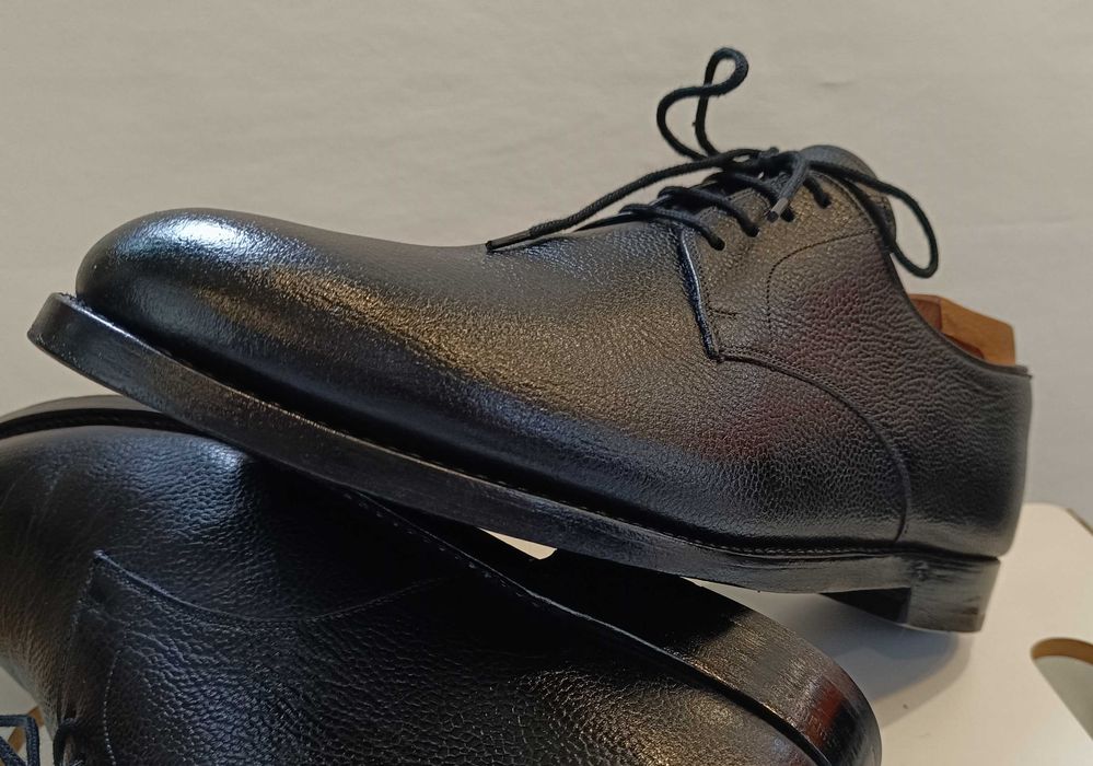 Pantof derby lucrati manual D. H. Pollack piele naturala premium