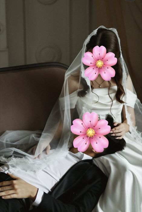 Фата с  кружевом