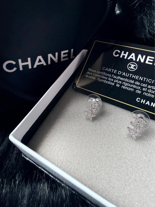 Chanel обици с кутия