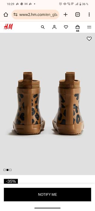 Сапожки для девочек новые H&M