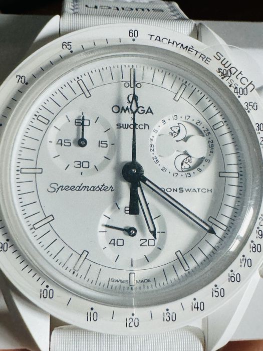Omega x Swatch Moonphase Snoopy Alb Moonswatch