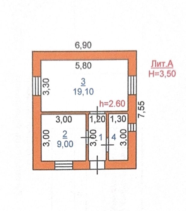 Продам кирпичный дом 2019 года постройки, на печном отплении