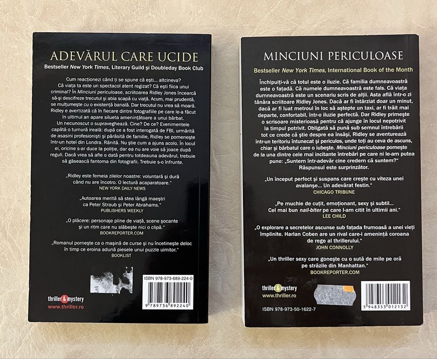 Set 2 romane din colectia thriller & mistery