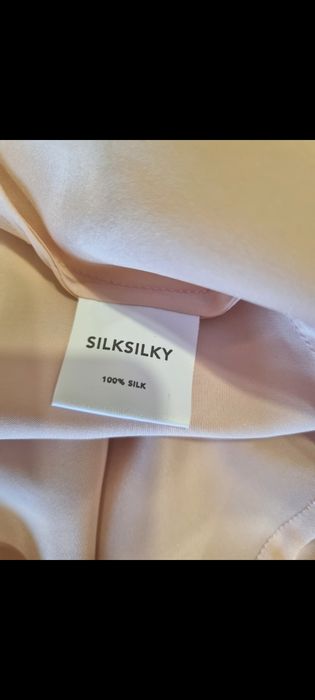 Cămașă de noapte Silksilky 100% mătase naturală roz pudră
