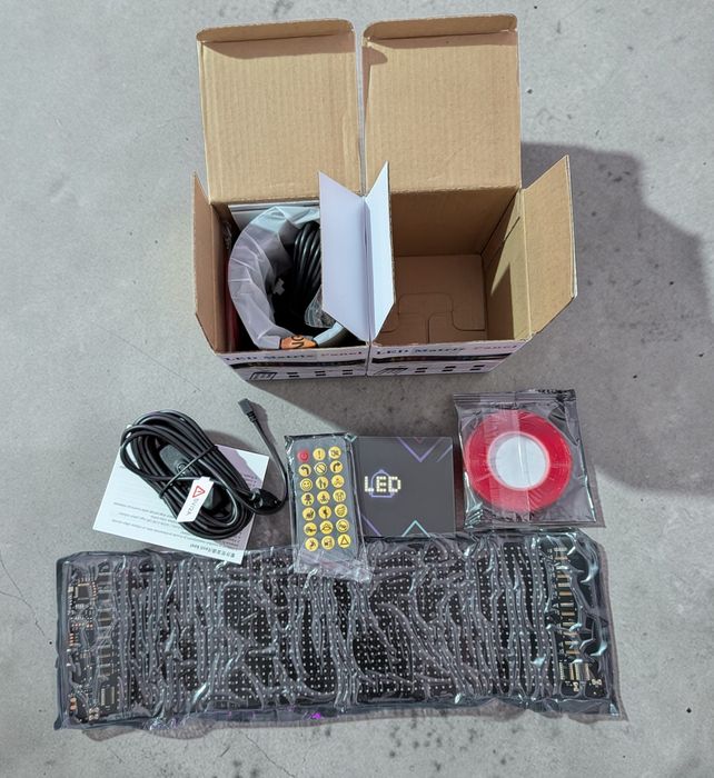 2 X Panou LED Matrix Flexibil RGB – Control prin Aplicație/Bluetooth