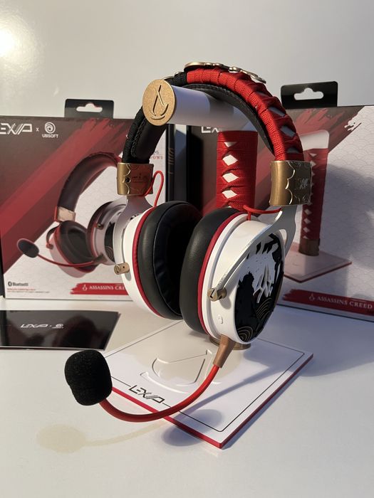 Гейминг слушалки Lexip - Assassin's Creed Shadows, безжични със стойка