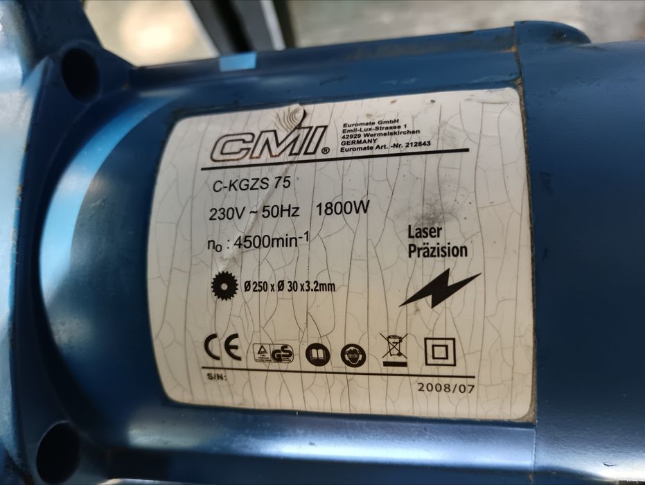 Circular pendular, culisant, unghiular, CMI, 1800W