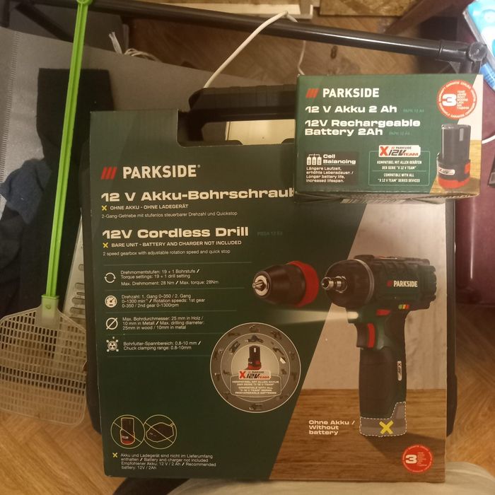 Surubelnita bormasina fara fir parkside 12v