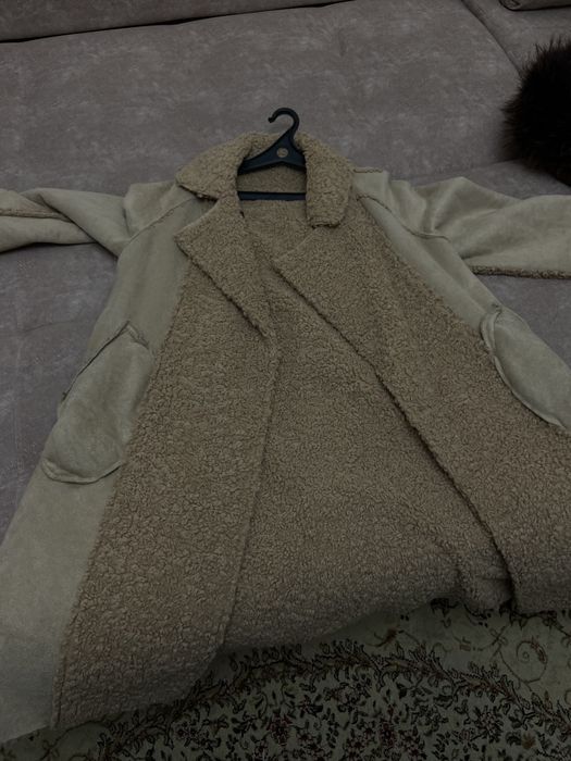 Длинная teddy coat. Тедди пальто