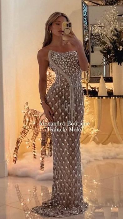 Rochie de seara cu  cristale