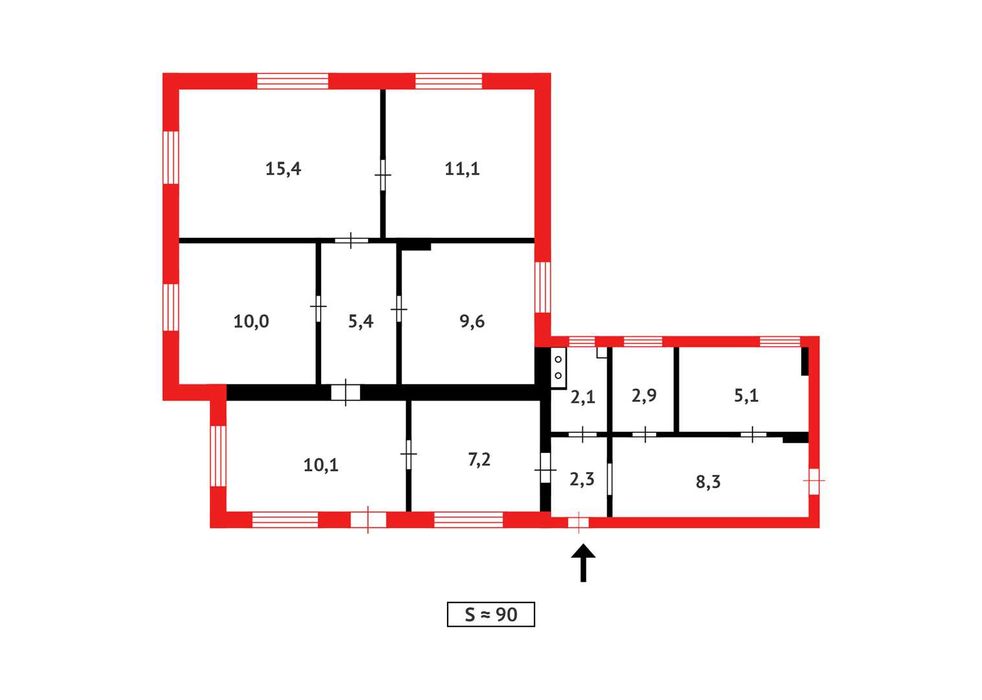 Продам 4х комнатный дом в соцгороде/ все  центральное/
