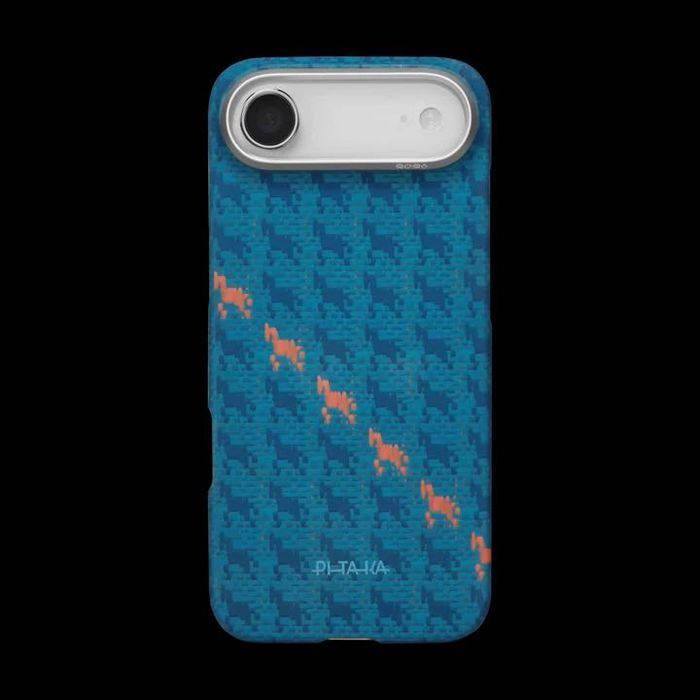 PITAKA Edge Rides MagSafe Калъф за iPhone 17 Air Indigo- Aramid Fiber