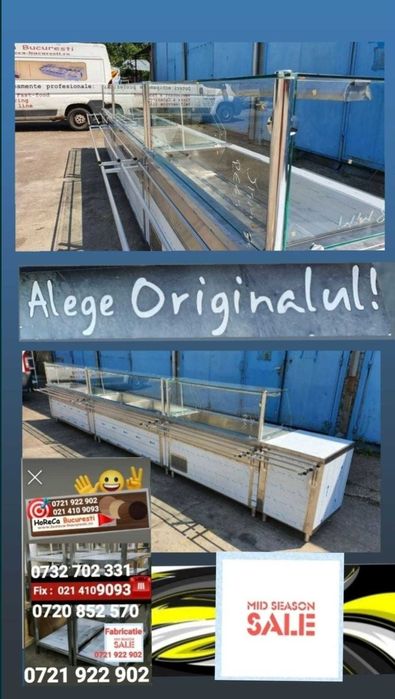 BAIN Marie 3-6GN Geam CURB / Vitrina CALDA- RECE / AUTOSERVIRE Horeca/