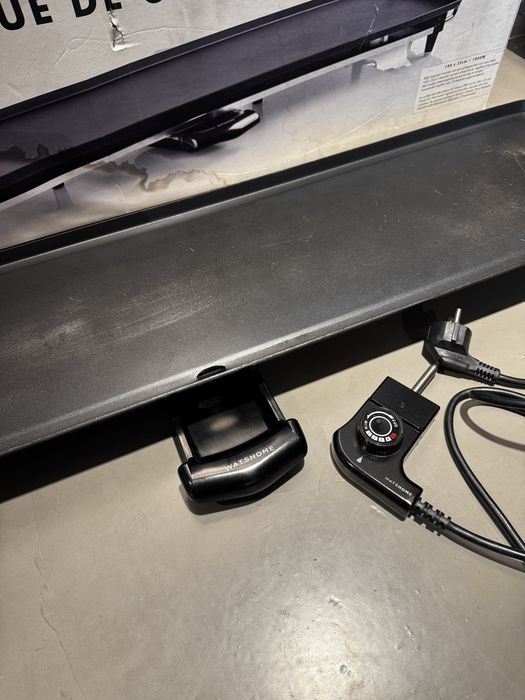 Plită electrică XXL Teppanyaki / Plancha Watshome 100×22 cm, 1800W