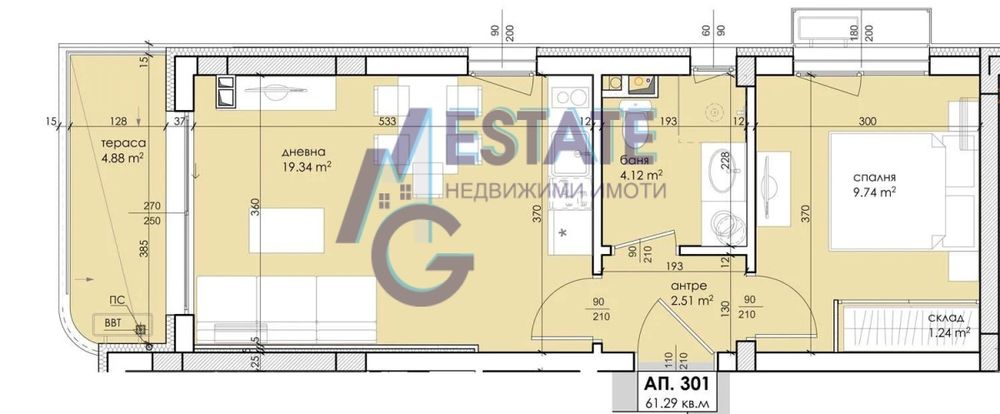 Продава се Двустаен апартамент в Созопол - 53 кв.м за 990 €/кв.м - Снимка #9