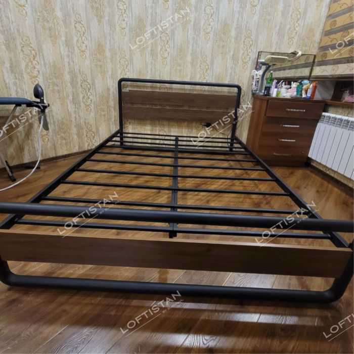 Кровать MILLENIUM Лофт стиль Temir krovat Металл кравать Лофт спальни