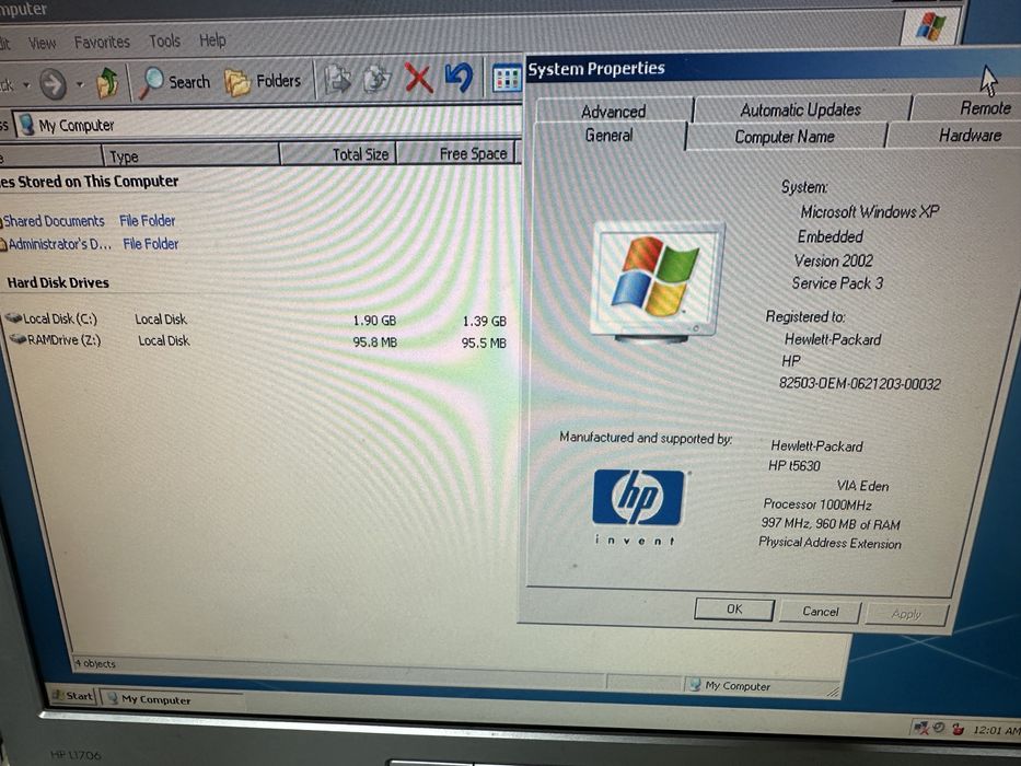 Продам тонкий клиент HP Compaq t5630
