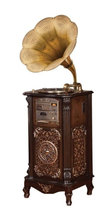 Грамафон патифон  виниловый патифон-граммофон антикварный  серьёзно от