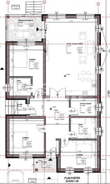 Casa moderna pe un singur nivel, Selimbar 130 mp