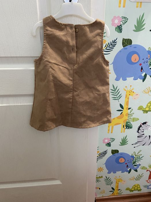 Rochie copii, piele intoarsa