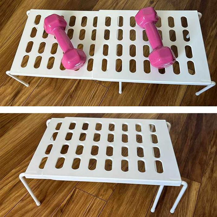 Разтягащ се рафт органайзер за чинии, чаши, обувки и др.